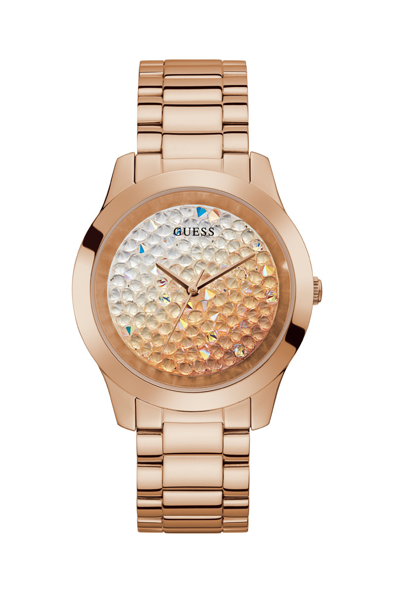 Montre à quartz en acier - Doré rose - 02 - 33844329