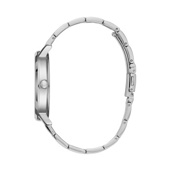 Montre à quartz en acier - Argenté - 02 - 33844365