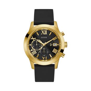 Montre à quartz en cuir Guess Essential - Chronographe - Noir et doré - Guess Essential - 02 - 33844366