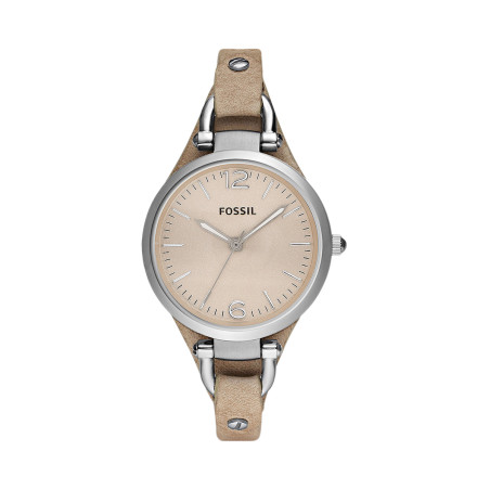 Montre à quartz en cuir - Doré rose et argenté - 02 - 33892951