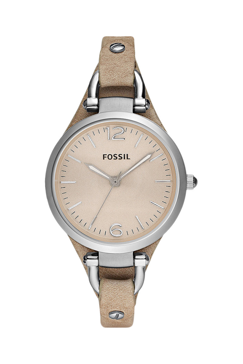 Montre à quartz en cuir - Doré rose et argenté - 02 - 33892951