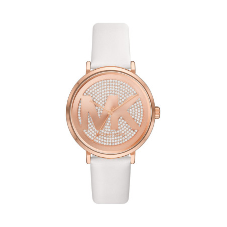 Montre à quartz en cuir Addyson - Blanc - 02 - 33892954