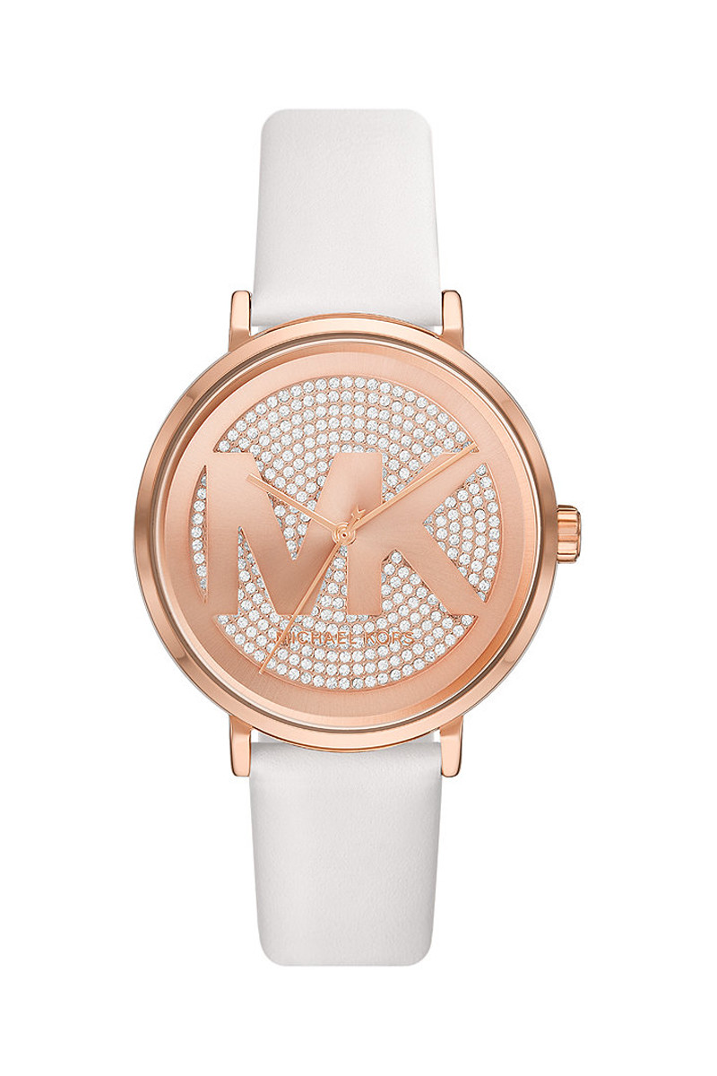 Montre à quartz en cuir Addyson - Blanc - 02 - 33892954