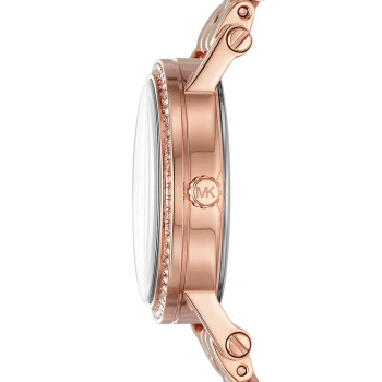 Montre à quartz en acier Norie - Doré rose - 02 - 33892955