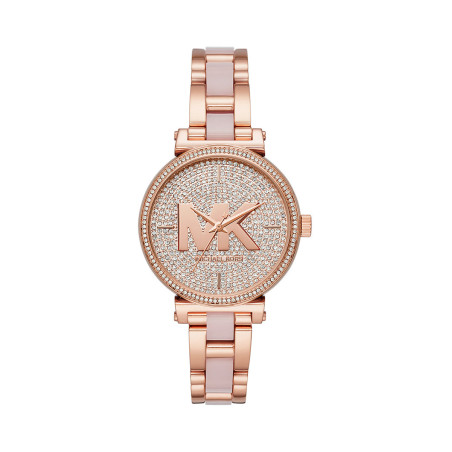 Montre à quartz en acier Sofie - Doré rose - 02 - 33892957