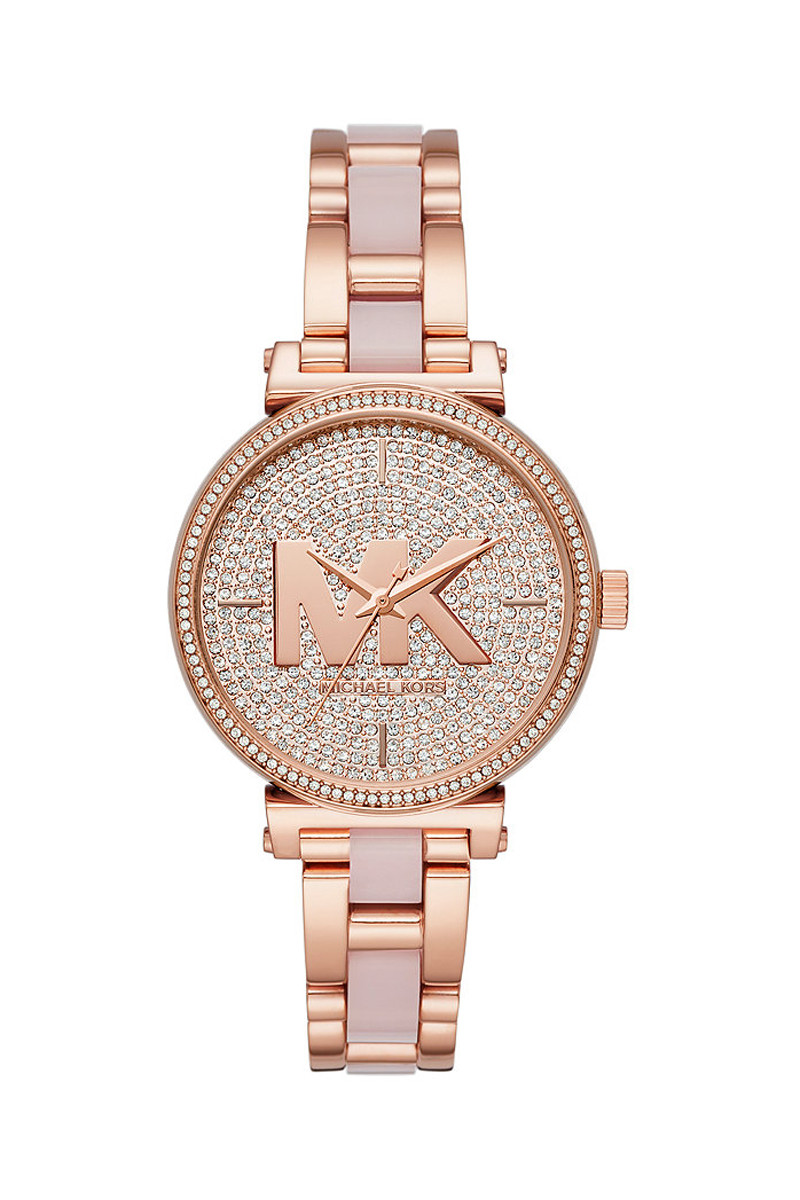 Montre à quartz en acier Sofie - Doré rose - 02 - 33892957