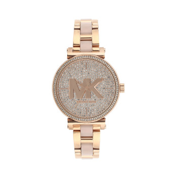 Montre à quartz en acier Sofie - Doré rose - 02 - 33892957