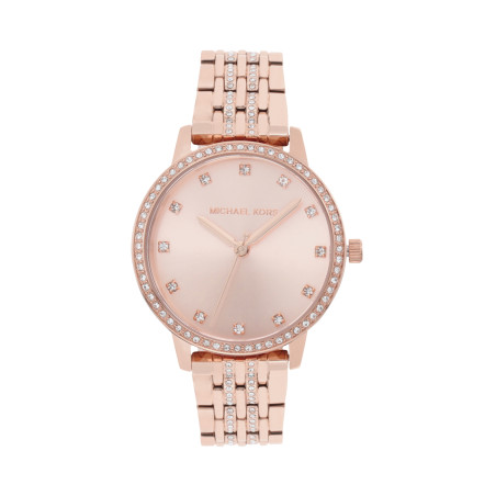 Montre à quartz en acier inoxydable Melissa - Doré rose - 02 - 33892958