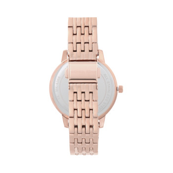 Montre à quartz en acier inoxydable Melissa - Doré rose - 02 - 33892958