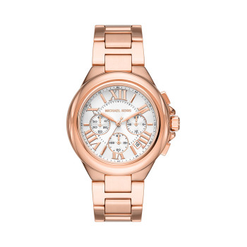 Montre à quartz en acier Camille - Doré rose - 02 - 33892961