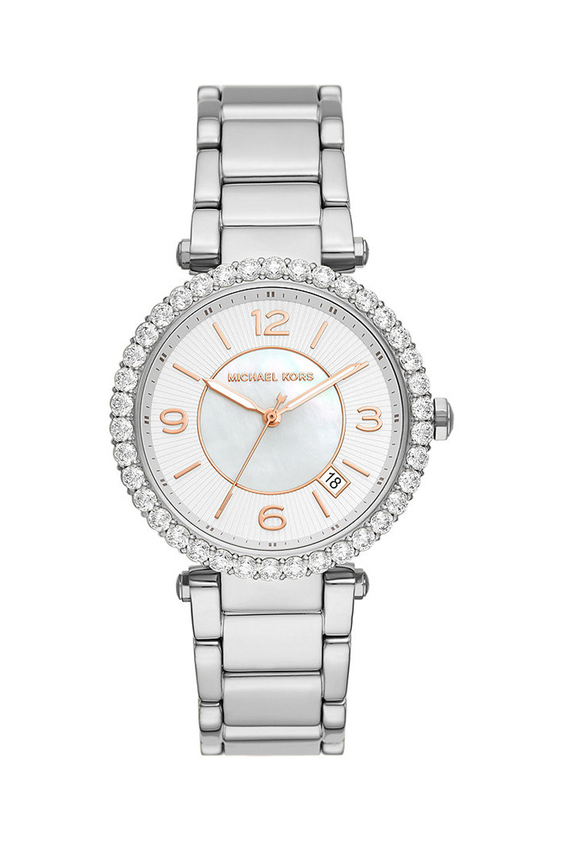 Montre à quartz en acier Parker - Argenté - 02 - 33892965