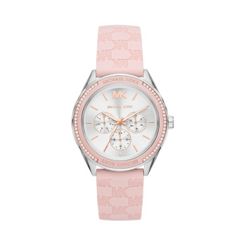 Montre à quartz en silicone Jessa - Rose - 02 - 33892967