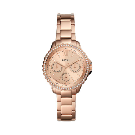 Montre à quartz en acier - Doré rose - 02 - 33892986