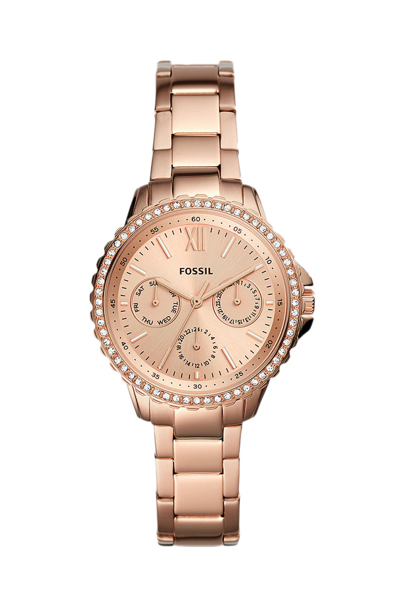 Montre à quartz en acier - Doré rose - 02 - 33892986