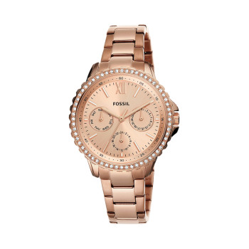 Montre à quartz en acier - Doré rose - 02 - 33892986