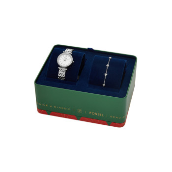 Coffret montre à quartz et bracelet - Argenté - 02 - 33892990