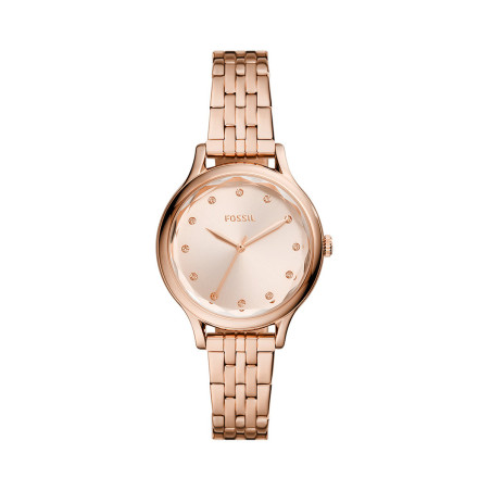 Montre à quartz en acier - Doré rose - 02 - 33893007