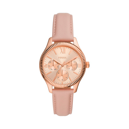 Montre à quartz en cuir Rye - Nude et doré rose - 02 - 33893010