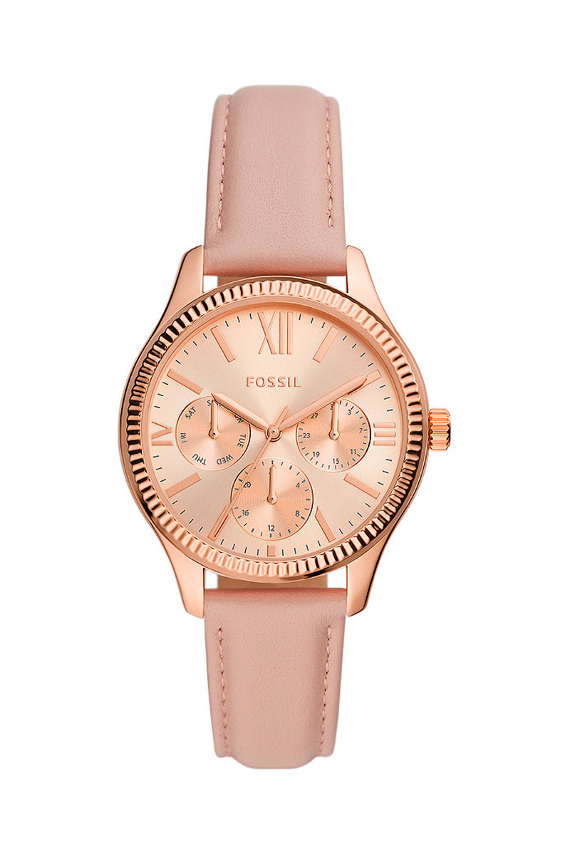 Montre à quartz en cuir Rye - Nude et doré rose - 02 - 33893010