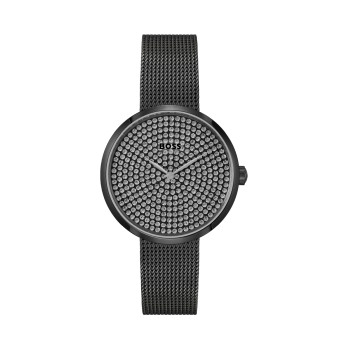 Montre à quartz en acier - Noir - 02 - 33893045