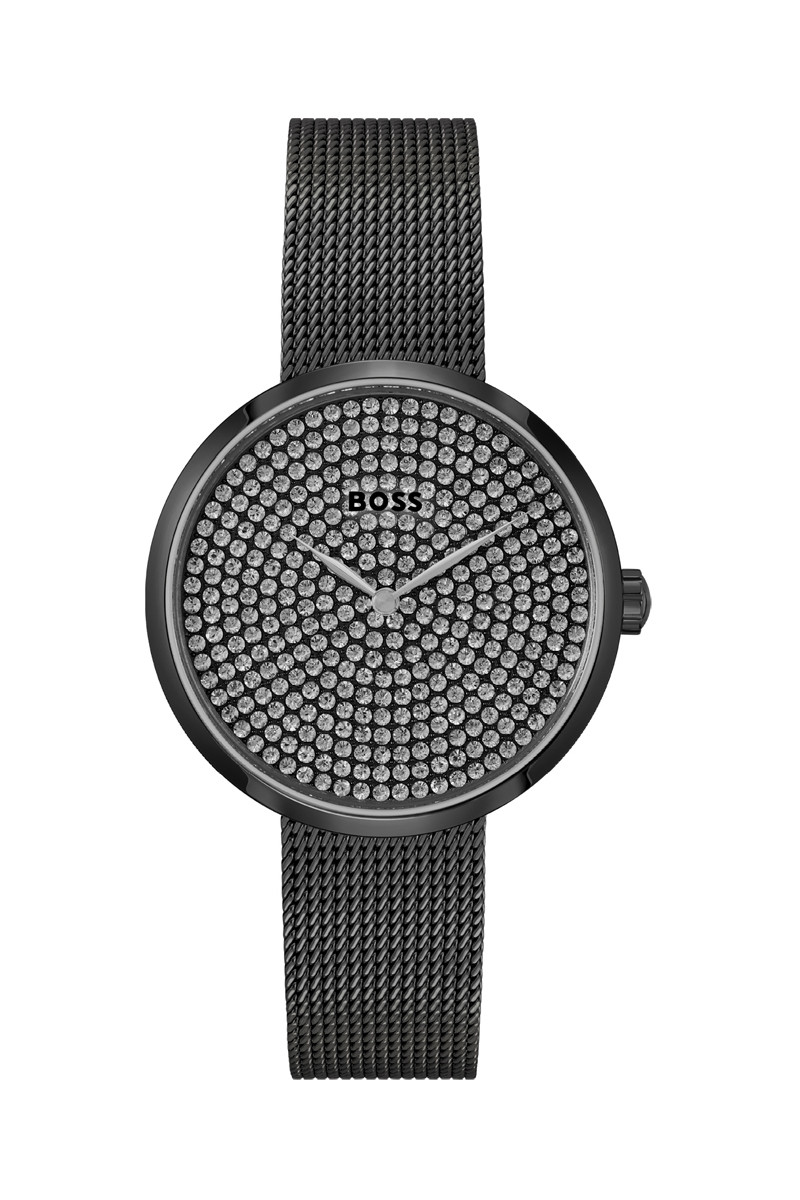 Montre à quartz en acier - Noir - 02 - 33893045