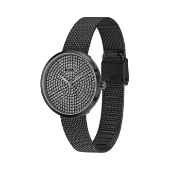 Montre à quartz en acier - Noir - 02 - 33893045