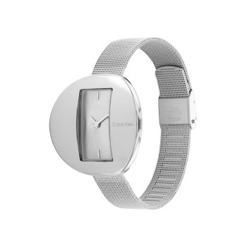 Montre à quartz en acier - Argenté - 02 - 33893159