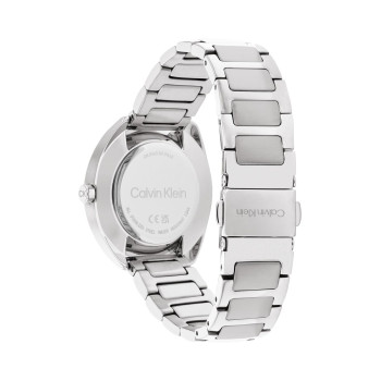 Montre à quartz en acier - Argenté et blanc - 02 - 33893167