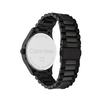 Montre à quartz en acier - Noir - 02 - 33893170