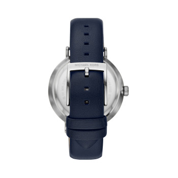 Montre à quartz en cuir Addyson - Bleu marine - 02 - 33893181