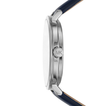 Montre à quartz en cuir Addyson - Bleu marine - 02 - 33893181