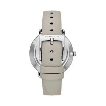 Montre à quartz en cuir Pyper - Gris et argenté - 02 - 33893180