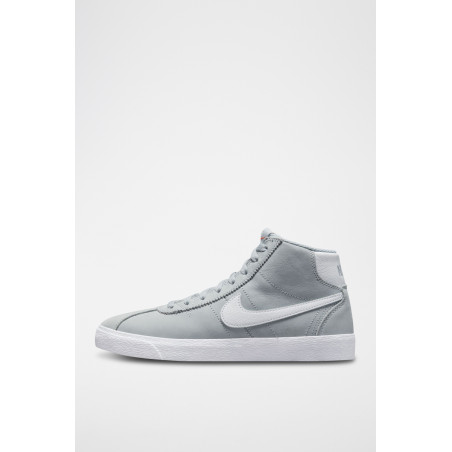 Nike SB Bruin High ISO en cuir - Gris clair - 02 - 33872185