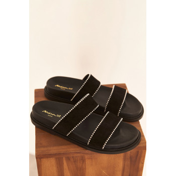 Mules en nubuck Chloe - Noir - 02 - 33474246