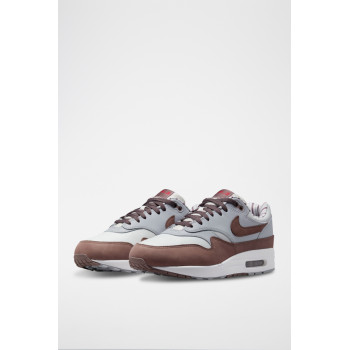 Nike Air Max 1 Premium en cuir - Blanc et marron - 02 - 33872212