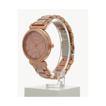 Montre à quartz en acier - Doré rose et rose - 02 - 33892937