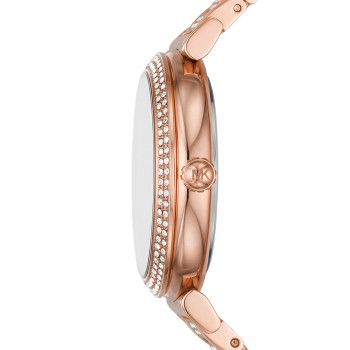 Montre à quartz en acier - Doré rose et rose - 02 - 33892937