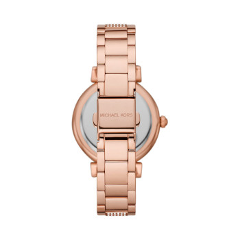 Montre à quartz en acier - Doré rose et rose - 02 - 33892937