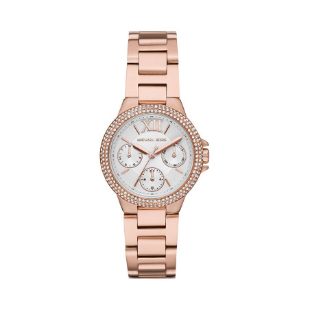 Montre à quartz en acier - Doré rose et blanc - 02 - 33892938