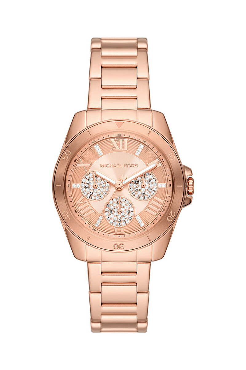 Montre à quartz en acier - Doré rose - 02 - 33892939