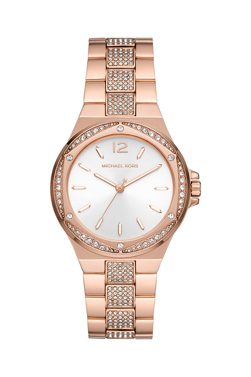 Montre à quartz en acier - Doré rose et blanc - 02 - 33892941