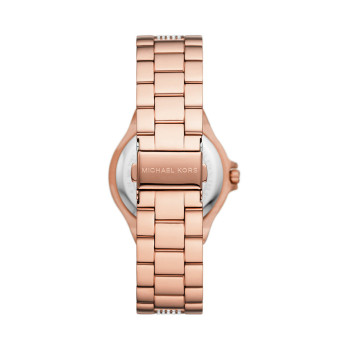 Montre à quartz en acier - Doré rose et blanc - 02 - 33892941