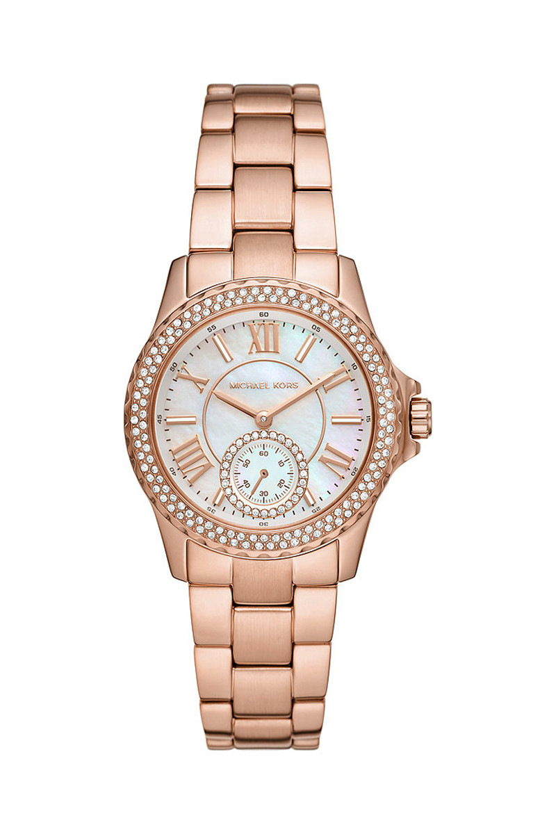 Montre à quartz en acier - Doré rose et blanc - 02 - 33892942