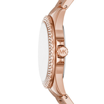 Montre à quartz en acier - Doré rose et blanc - 02 - 33892942