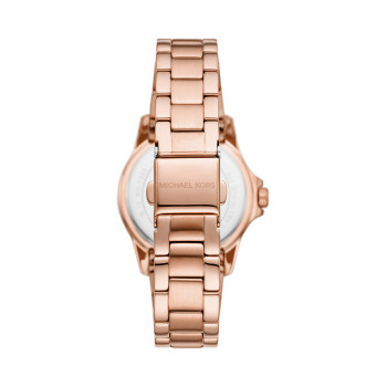 Montre à quartz en acier - Doré rose et blanc - 02 - 33892942