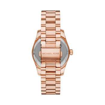 Montre à quartz en acier - Doré rose et blanc - 02 - 33892943