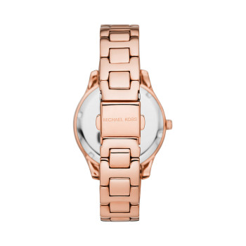 Montre à quartz en acier - Doré rose et blanc - 02 - 33892948