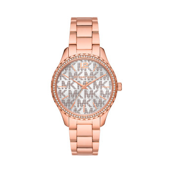 Montre à quartz en acier Layton - Doré rose et blanc - 02 - 33892981