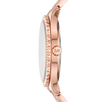 Montre à quartz en acier Layton - Doré rose et blanc - 02 - 33892981