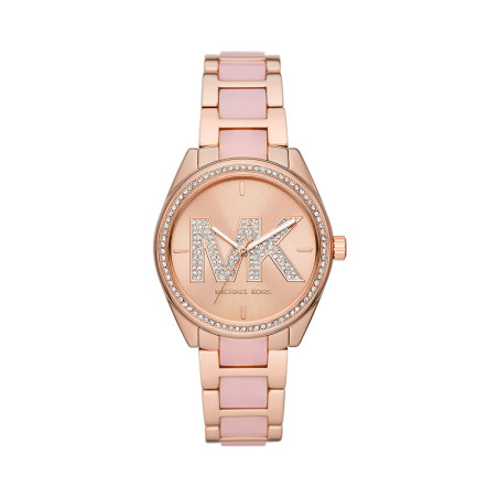 Montre à quartz en acier Janelle - Doré rose - 02 - 33893012